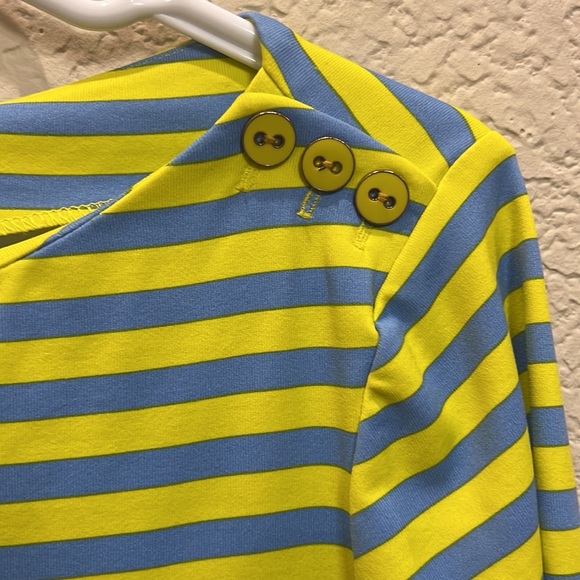 J MC LAUGHLIN STRIPED 3/4 SLEEVE TOP MULTICOLOR MEDIUM. - Picture 6 of 11